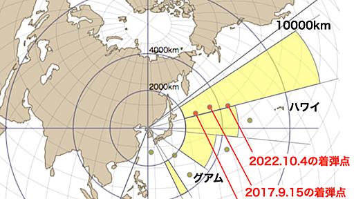 北朝鮮ミサイルのコース - ZF