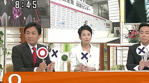 「尖閣諸島は日本の領土？」「ノー」 蓮舫氏のテレビ出演画像はデマ