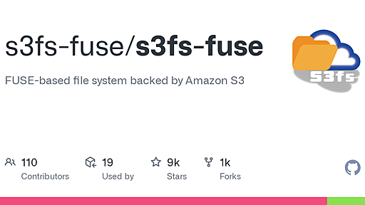 GitHub - s3fs-fuse/s3fs-fuse: FUSE-based file system backed by Amazon S3