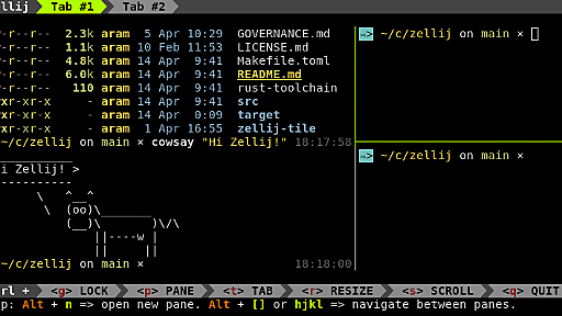 Zellij: a Rusty terminal workspace releases a beta