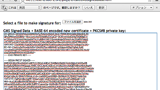 自堕落な技術者の日記 : ロシアの方が開発したJavaScript PKIライブラリPKI.jsをさわってみたぞ - livedoor Blog（ブログ）