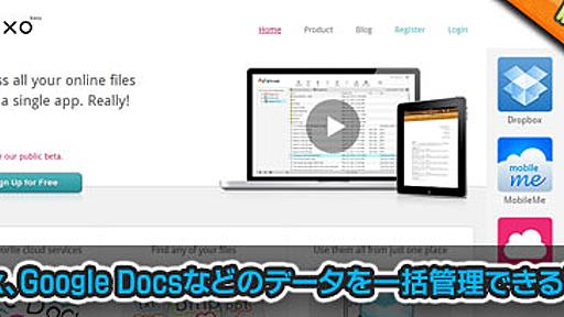 DropboxやGoogleドキュメント、Google Appsなどにあるファイルを一括管理できる「Otixo」