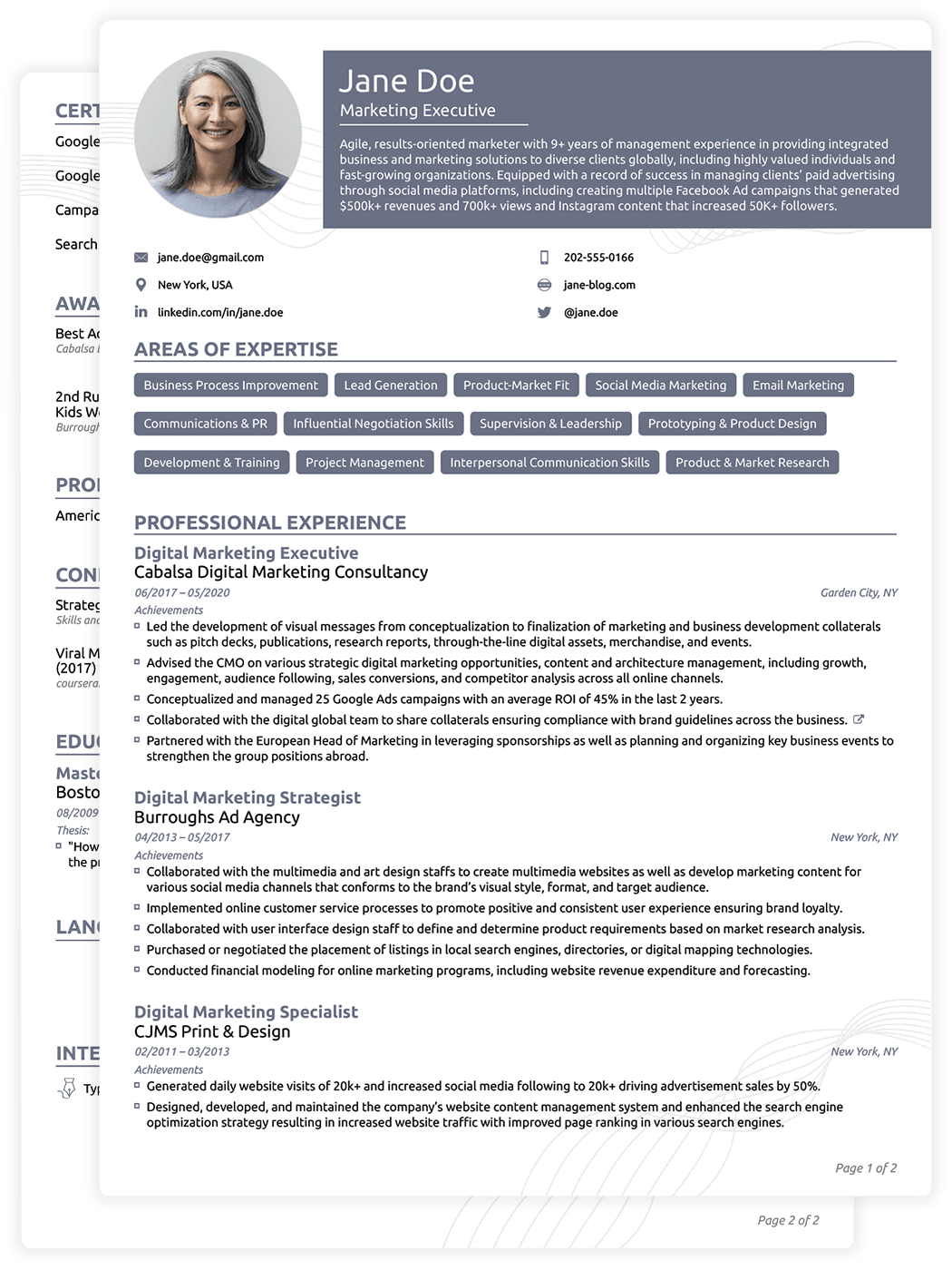 Functional CV Template