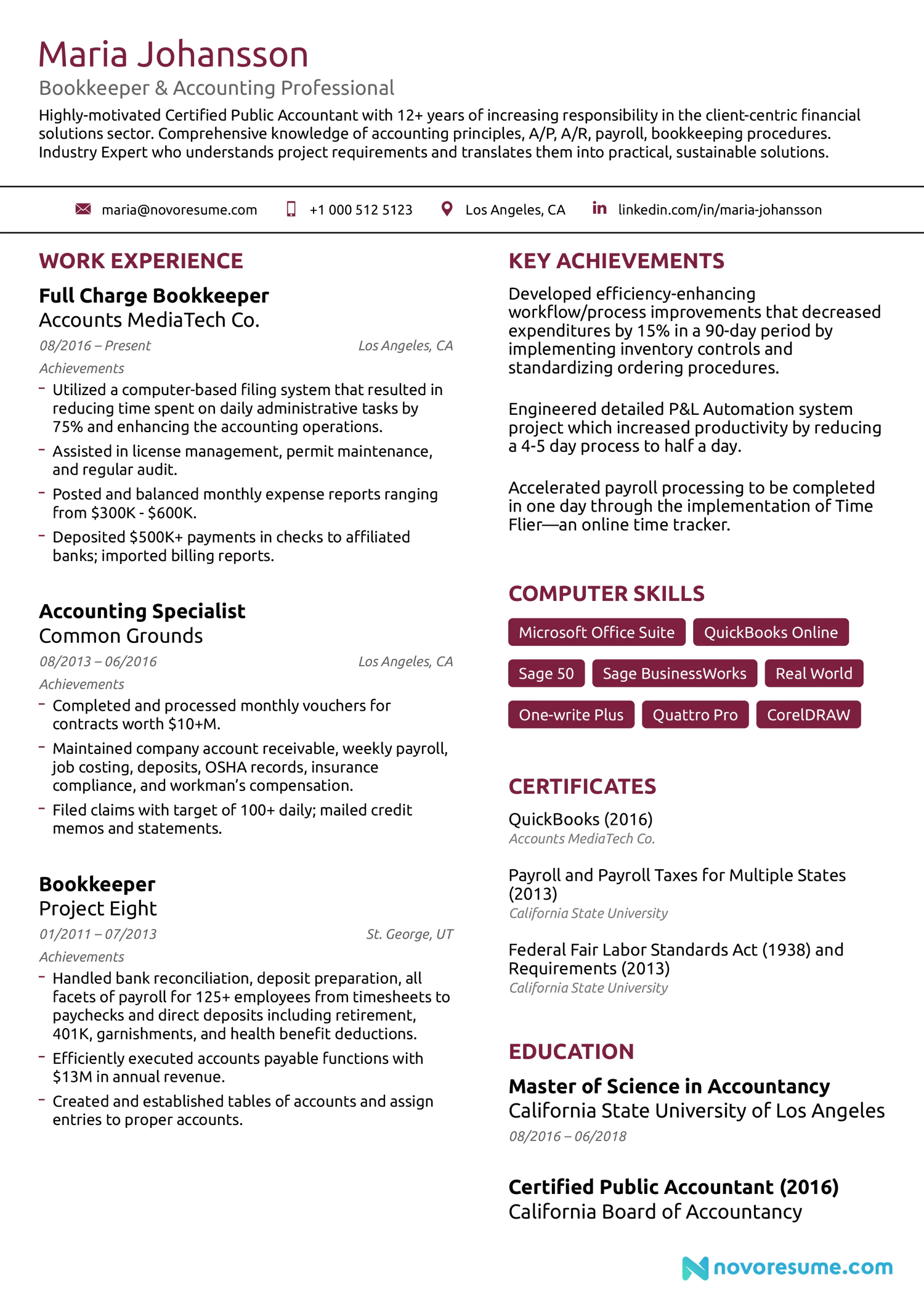 simple cv example