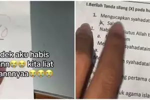 Wanita ini bacakan jawaban di luar nalar adiknya yang masih SD saat ujian, imajinasinya tak terduga