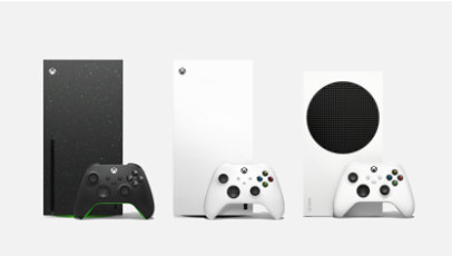 An Xbox Series S console and an Xbox controller