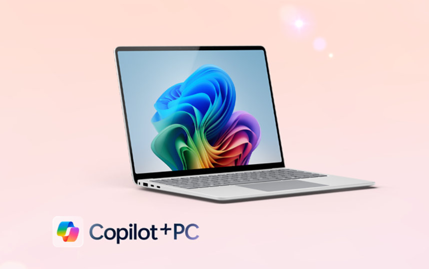 A Platinum Surface Laptop Copilot Plus PC