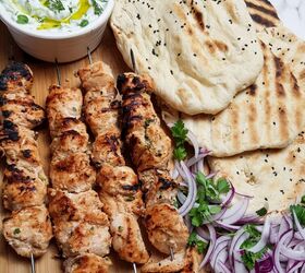 Chicken Shish Kebab With Homemade Flatbread