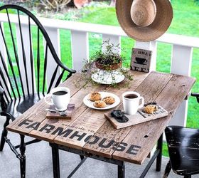 s add a hint of farmhouse style in your home with these ideas, This Patio Table