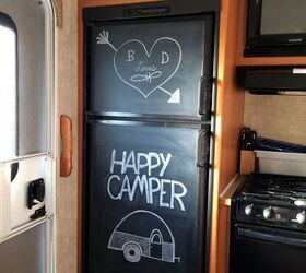 Paint Your Ugly RV Fridge With Chalkboard Paint