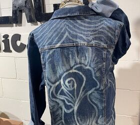 DIY Bleached Denim Jacket