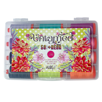 Aurifil 12pc Thread Set - Untamed by Tula Pink, Image