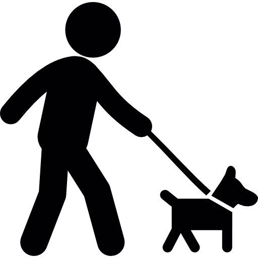 Person Walking Dog Png