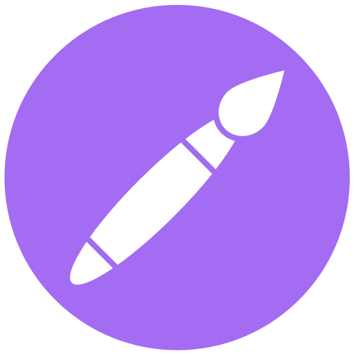 Brush Generic color fill icon