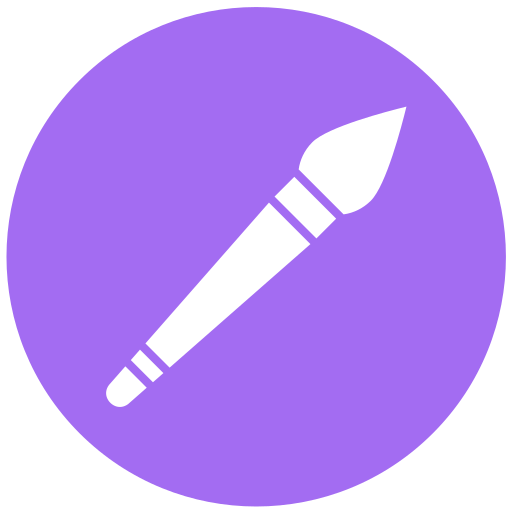 Brush Generic color fill icon