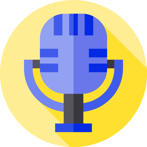 Microphone Flat Circular Flat icon