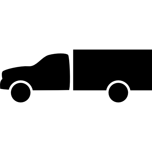 Deliver truck silhouette icon