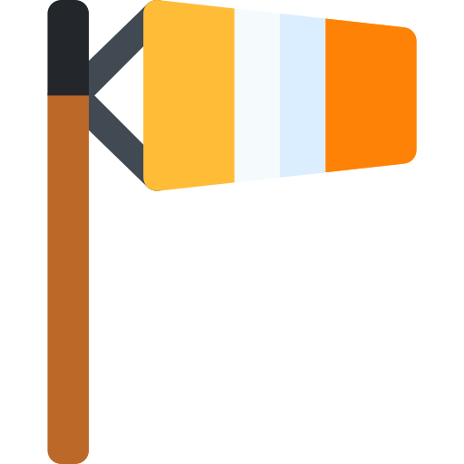 Windsock Basic Rounded Flat icon