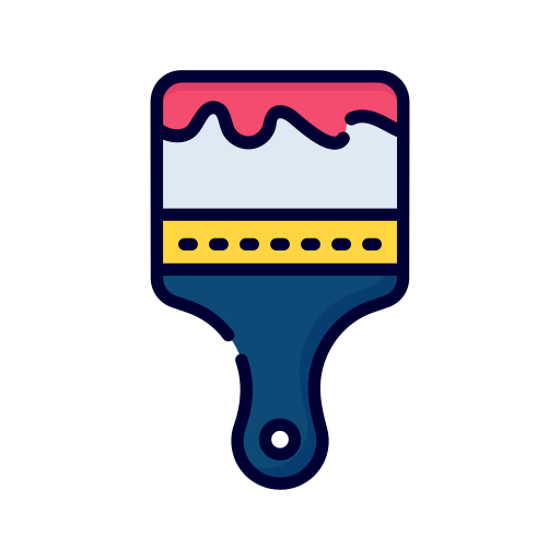 Paint brush Generic Outline Color icon