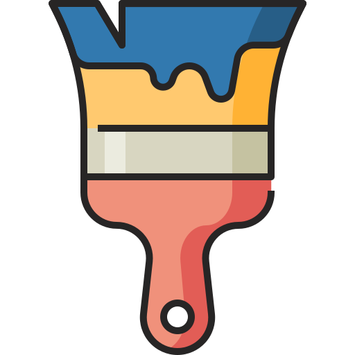 Paint brush Generic Outline Color icon