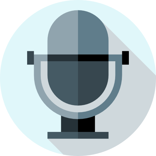 Mic Flat Circular Flat icon