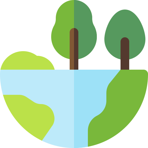 Green earth Basic Rounded Flat icon