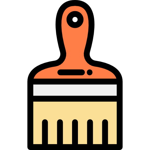 Brush Detailed Rounded Lineal color icon