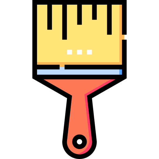 Paint brush Detailed Straight Lineal color icon