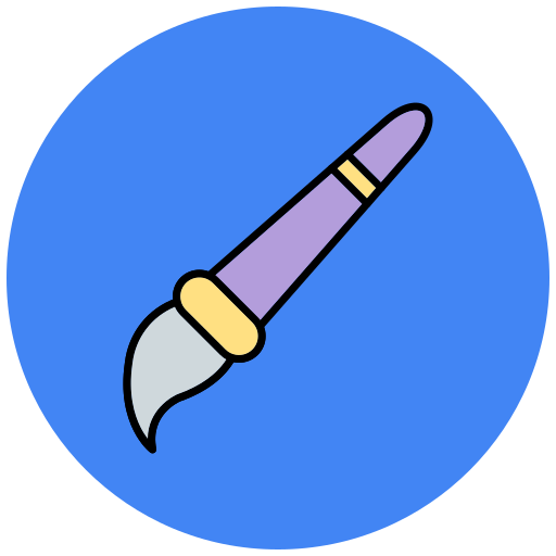 Paint brush Generic Outline Color icon