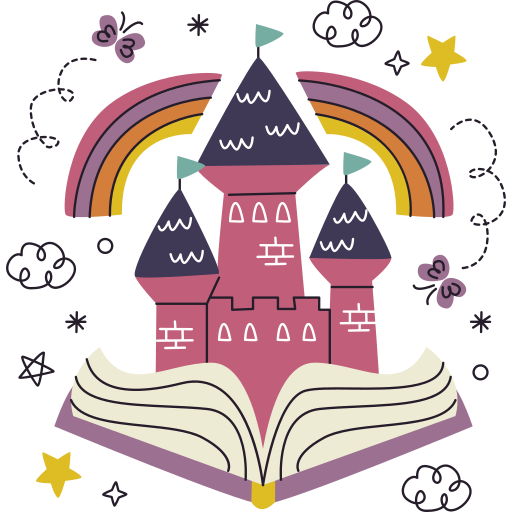 Fairy tale Doodle Hand Drawn Flat sticker | Freepik