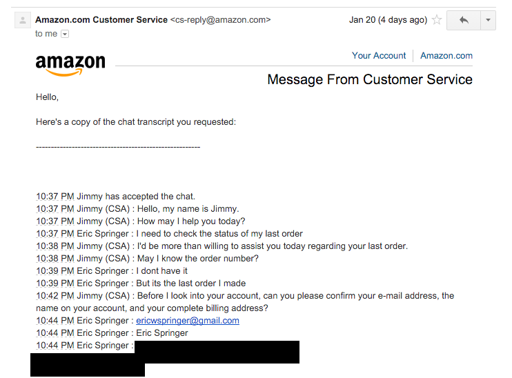 Amazon S Customer Service Backdoor