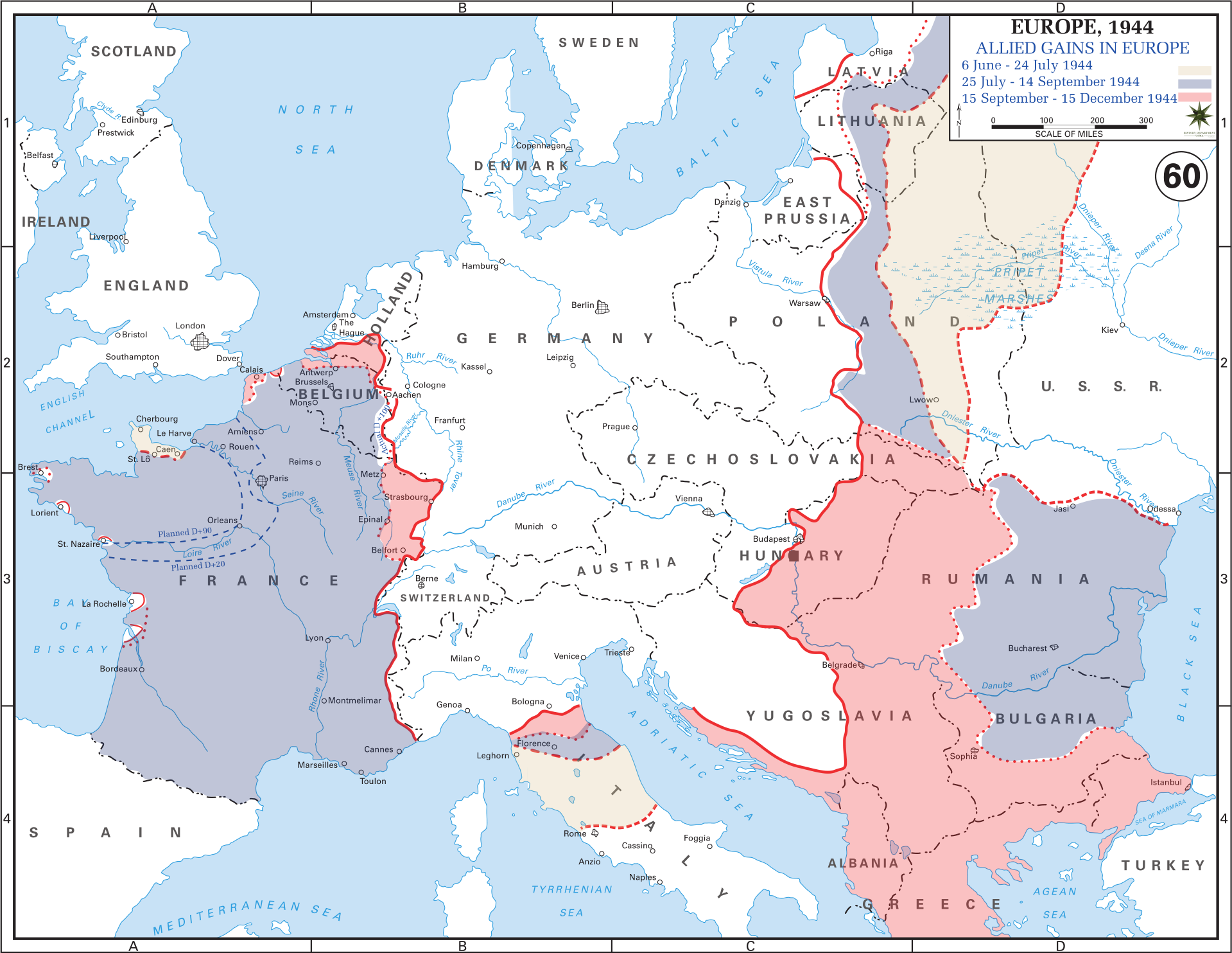 WW2 Battle Map Of Europe image.