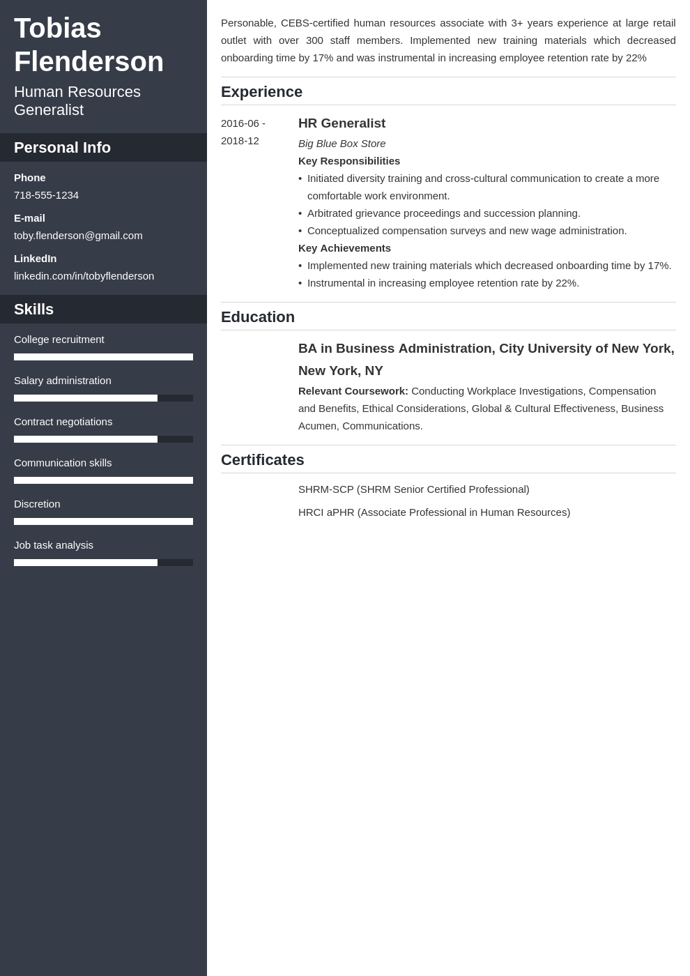 human resources template cascade