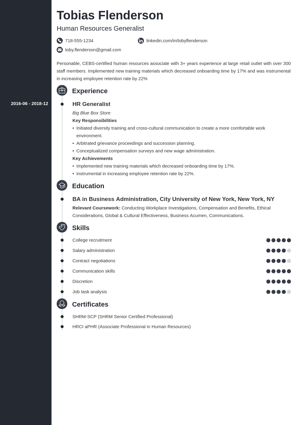 human resources template concept