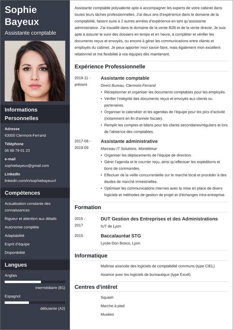 15 Modeles De Cv Word Gratuits Et Modernes A Telecharger Images