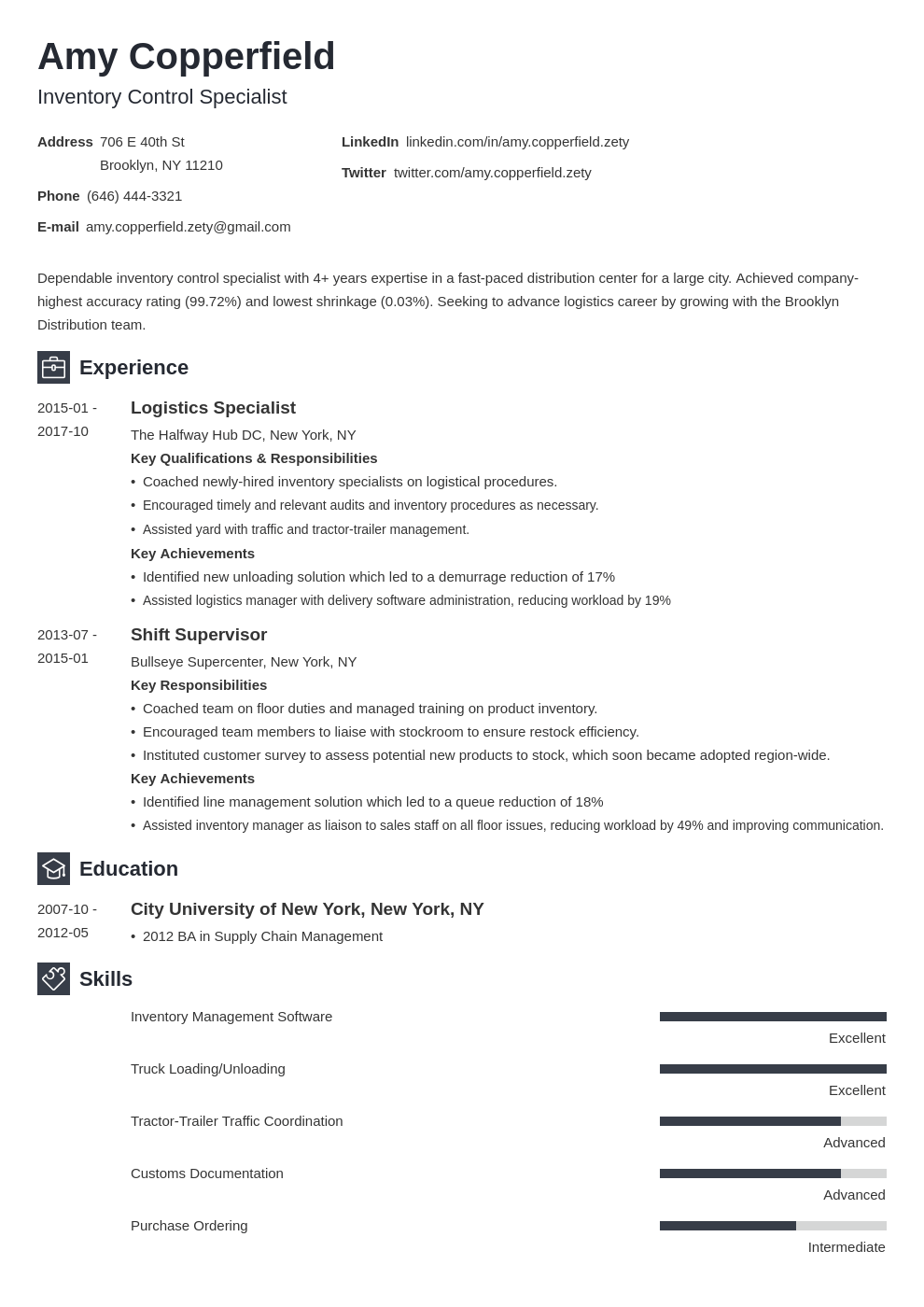 logistics resume example 3+ logistics resume examples [with guidance]