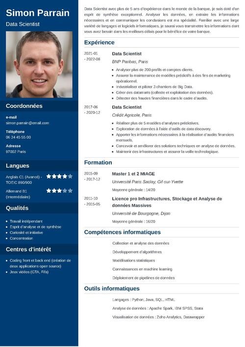 CV de data scientist [exemples pour juniors et seniors]