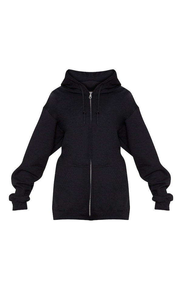 Black Zip Up Hoodie image 3