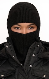 Black Fine Knit Snood