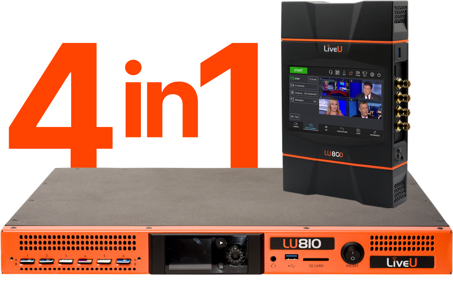 4 in 1 LiveU unit lineup