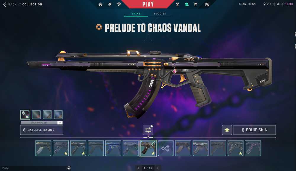 NA | 109 skins | Prime Axe, Prelude to Chaos Vandal, Prime Vandal ...