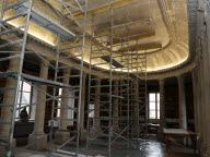 Lycée Bartholdi : la fresque du plafond de la grande bibliothèque en péril