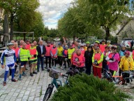 Une trentaine de cyclistes pour la randonnée solidaire rose