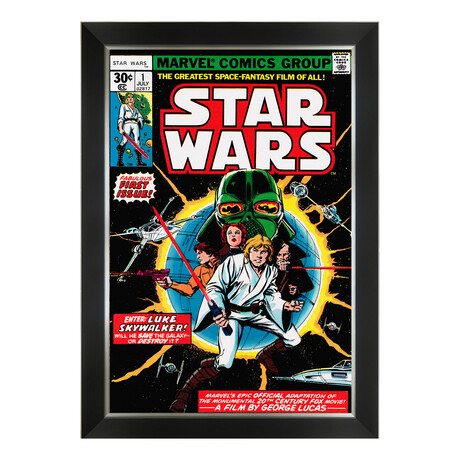 Star Wars Marvel Comics First Issue Cover Art // Framed Art Print