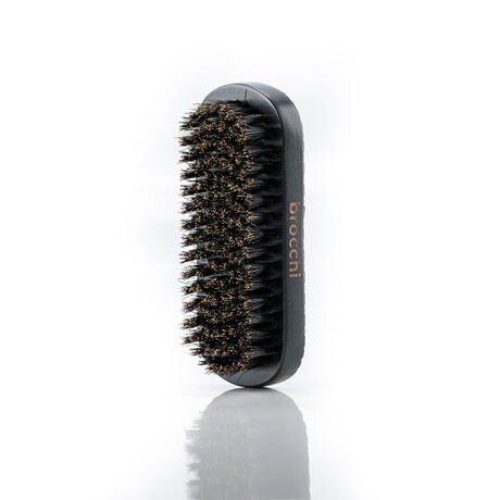 Boar Bristle Grooming Beard Brush // Black