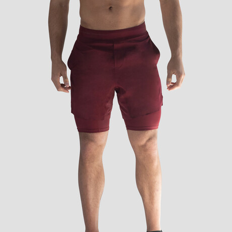 Hi-Flex™ Training Shorts 7" Unlined // Burgundy (XS)