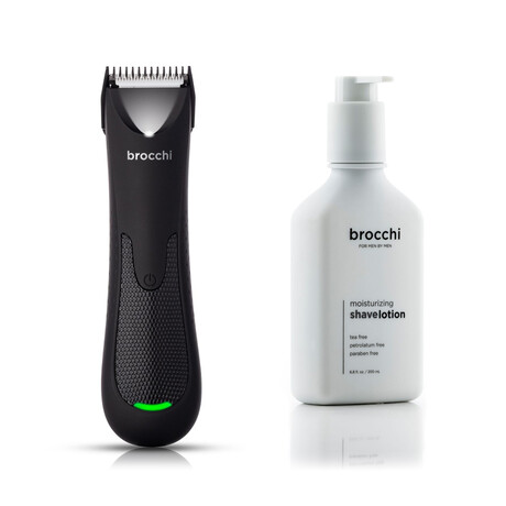 Set // Precision Edge Waterproof Face & Body Trimmer + Shave Lotion