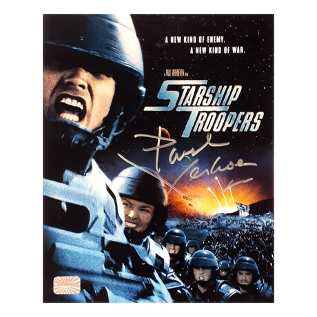 Paul Verhoeven Signed 8x10 // Starship Troopers Director