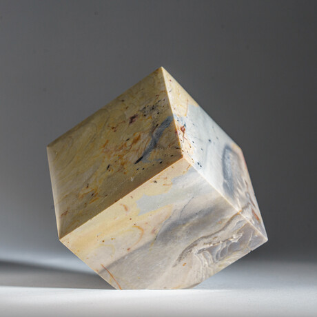 Genuine Polished Polychrome Jasper Cube from Madagascar // 3 lbs