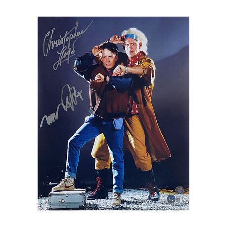 Michael J. Fox/Christopher Lloyd // Back to the Future // Autographed 11X14 Photo